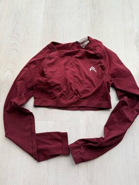 Oner Active Women's Rosewood Crop Long Sleeve Top